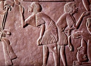 Image of an interpreter from the tomb of the Pharaoh Horemheb, circa 1300 BC.